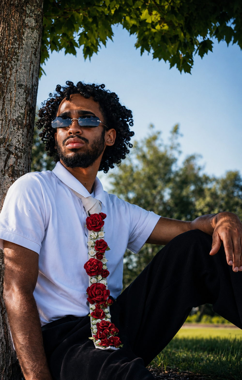 Crimson Garden Tie