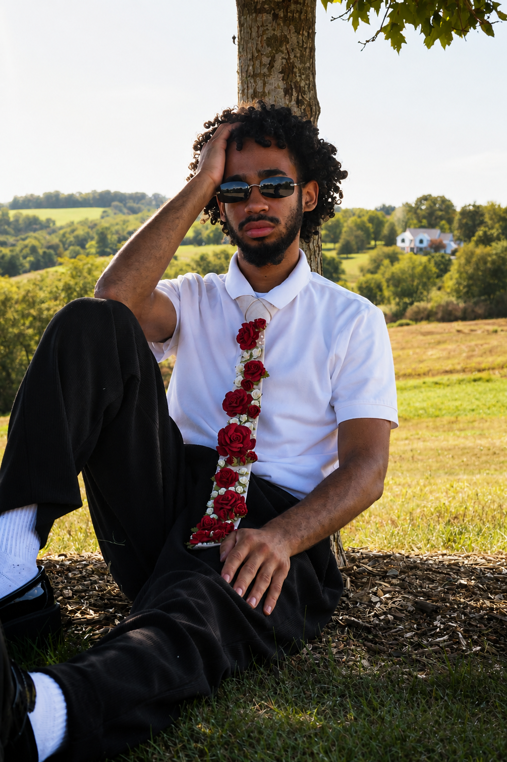 Crimson Garden Tie
